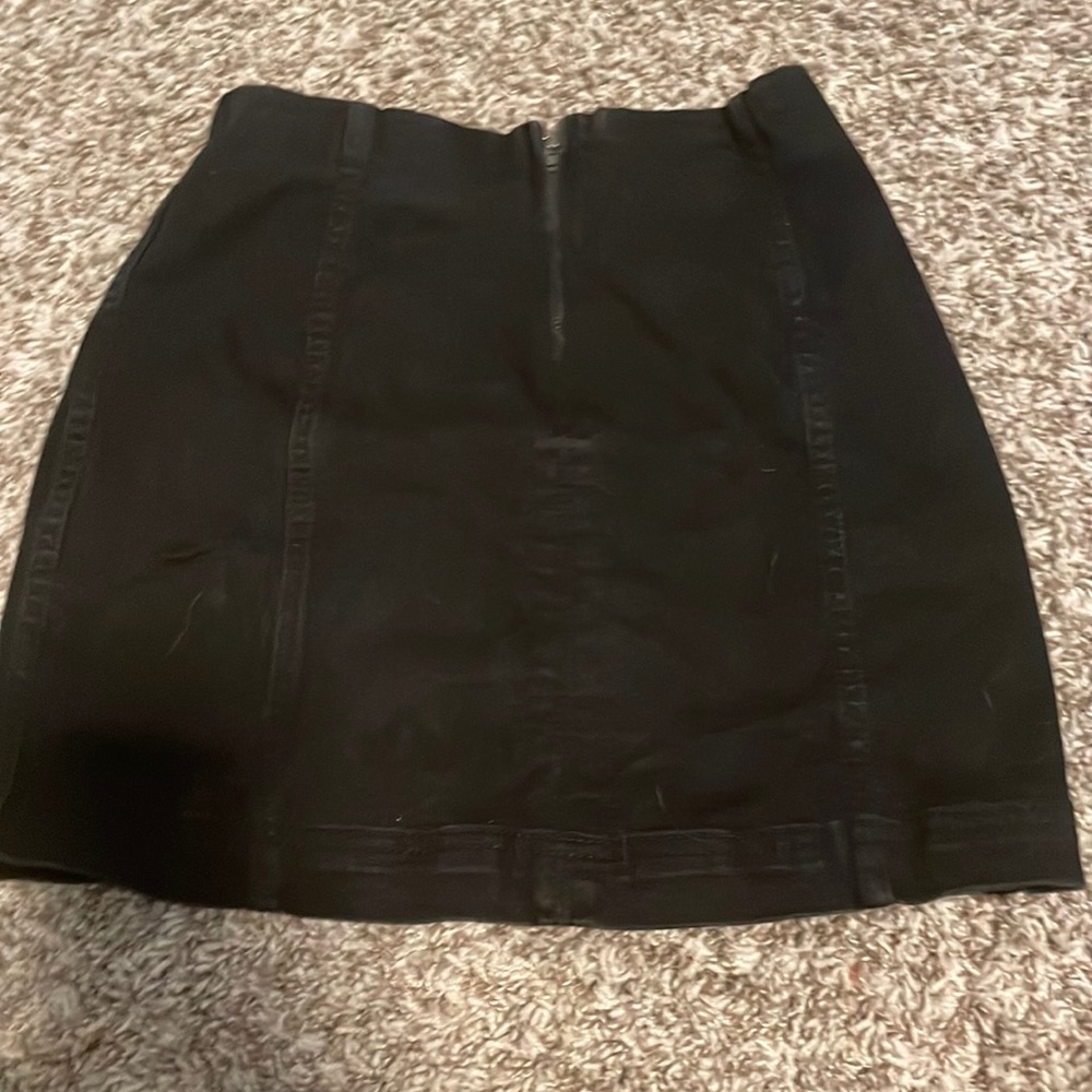 Black Jean mini skirt, Size 0